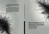 Spectral signatures of breaking of ensemble equivalence