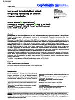 Intra- and interindividual attack frequency variability of chronic cluster headache