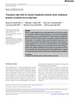 Transient side shift of cluster headache attacks after unilateral greater occipital nerve injection