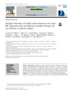 Surgical outcomes of lymph node dissections for stage III melanoma after neoadjuvant systemic therapy are not inferior to upfront surgery