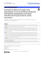 Increased incidence of napkin-ring sign plaques on cervicocerebral computed tomography angiography associated with the risk of acute ischemic stroke occurrence