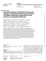 The association between antiplatelet therapy and changes in intraplaque hemorrhage in patients with mild to moderate symptomatic carotid stenosis