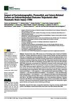 Impact of sociodemographic, premorbid, and injury-related factors on patient-reported outcome trajectories after traumatic brain injury (TBI)