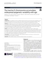 The inactive X chromosome accumulates widespread epigenetic variability with age