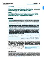 Influenza season and outcome after elective cardiac surgery