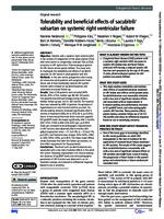 Tolerability and beneficial effects of sacubitril/valsartan on systemic right ventricular failure