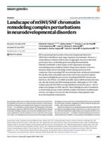 Landscape of mSWI/SNF chromatin remodeling complex perturbations in neurodevelopmental disorders