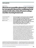 PhenoScore quantifies phenotypic variation for rare genetic diseases by combining facial analysis with other clinical features using a machine-learning framework