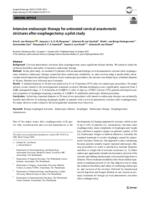 Intensive endoscopic therapy for untreated cervical anastomotic strictures after esophagectomy