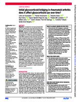 Initial glucocorticoid bridging in rheumatoid arthritis