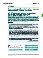 Outcomes of surgical bioprosthetic aortic valve replacement in patients aged ≤ 65 and >65 years