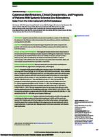 Cutaneous manifestations, clinical characteristics, and prognosis of patients with systemic sclerosis sine scleroderma