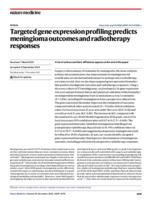 Targeted gene expression profiling predicts meningioma outcomes and radiotherapy responses