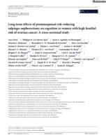 Long-term effects of premenopausal risk-reducing salpingo-oophorectomy on cognition in women with high familial risk of ovarian cancer