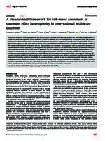 A standardized framework for risk-based assessment of treatment effect heterogeneity in observational healthcare databases