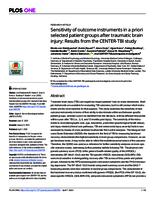 Sensitivity of outcome instruments in a priori selected patient groups after traumatic brain injury