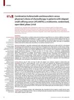 Combination lurbinectedin and doxorubicin versus physician's choice of chemotherapy in patients with relapsed small-cell lung cancer (ATLANTIS)