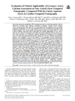 Evaluation of clinical applicability of coronary artery calcium assessment on non-gated chest computed tomography compared with the classic Agatston score on cardiac computed tomography