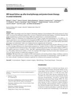 MR-based follow-up after brachytherapy and proton beam therapy in uveal melanoma