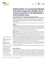 Implementation of a group-based lifestyle intervention programme (Healthy Heart) in general practices in The Netherlands