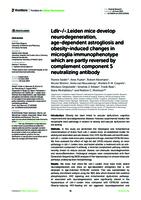 Ldlr-/-.Leiden mice develop neurodegeneration, age-dependent astrogliosis and obesity-induced changes in microglia immunophenotype which are partly reversed by complement component 5 neutralizing antibody