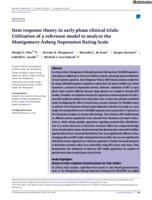 Item response theory in early phase clinical trials