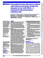 Personalised human albumin in patients with cirrhosis and ascites: design and rationale for the ALB-TRIAL