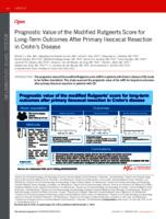 Prognostic value of the modified Rutgeerts score for long-term outcomes after primary ileocecal resection in Crohn's disease