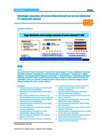 Oncologic outcomes of screen-detected and non-screen-detected T1 colorectal cancers