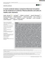 A novel sustained-release cysteamine bitartrate formulation for the treatment of  cystinosis