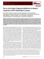 An ex vivo tumor fragment platform to dissect response to PD-1 blockade in cancer