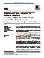 Assessing the clinical value of positive multiparametric magnetic resonance imaging in young men with a suspicion of prostate cancer