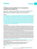 A safety screening platform for individualized cardiotoxicity assessment