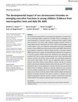 The developmental impact of sex chromosome trisomies on emerging executive functions in young children