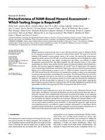 Protectiveness of NAM-based hazard assessment