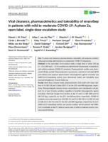 Viral clearance, pharmacokinetics and tolerability of ensovibep in patients with mild to moderate COVID‐19