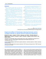 Respiratory effects of thyrotropin-releasing hormone and its analogue taltirelin on opioid-induced respiratory depression