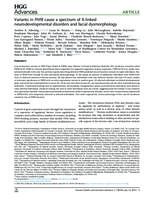 Variants in PHF8 cause a spectrum of X-linked neurodevelopmental disorders and facial dysmorphology