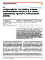 Antigen-specific Fab profiling achieves molecular-resolution analysis of human autoantibody repertoires in rheumatoid arthritis
