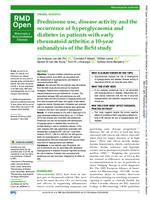 Prednisone use, disease activity and the occurrence of hyperglycaemia and diabetes in patients with early rheumatoid arthritis