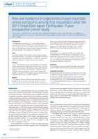 Risk and resilience in trajectories of post-traumatic stress symptoms among first responders after the 2011 Great East Japan Earthquake