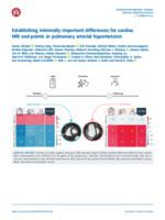 Establishing minimally important differences for cardiac MRI end-points in pulmonary arterial hypertension