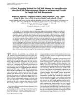 A novel screening method for cell wall mutants in Aspergillus niger identifies UDP-galactopyranose mutase as an important protein in fungal cell wall biosynthesis