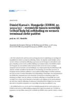 EHRM 13 juni 2023, Dániel Karsai t. Hongarije, nr. 32312/23, ECLI:CE:ECHR:2024:0613JUD003231223, EHRC 2024-0161, m.nt. A.C. Hendriks