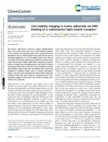 Cell viability imaging in tumor spheroids via DNA binding of a ruthenium(ii) light-switch complex