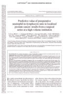 Predictive value of preoperative neutrophil-to-lymphocyte ratio in localized prostate cancer