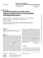 Postdischarge recovery after acute pediatric lung disease can be quantified with digital biomarkers