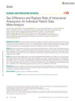 Sex difference and rupture rate of intracranial aneurysms