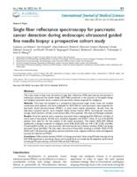 Single fiber reflectance spectroscopy for pancreatic cancer detection during endoscopic ultrasound guided fine needle biopsy