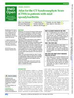 Atlas for the CT Syndesmophyte Score (CTSS) in patients with axial spondyloarthritis